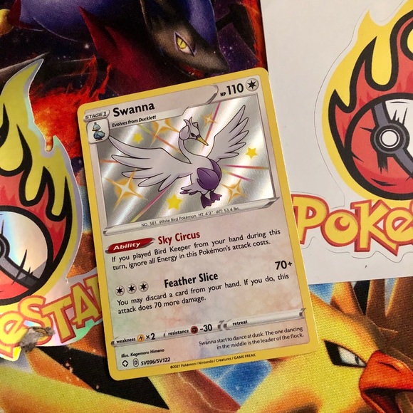 Pokemon Swanna card shining fates